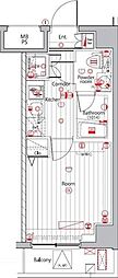 PREMIUMCUBE広尾 1Kの間取図画像