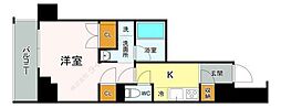 ACPResidence亀戸 1Kの間取図画像