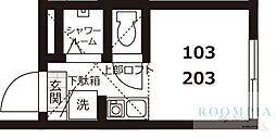SPILYTUS目黒 ワンルームの間取図画像