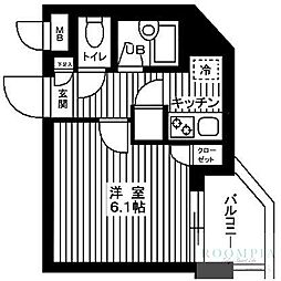 パレステュディオ大塚 1Kの間取図画像