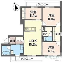 Ｇｒａｎｄ　Ｍ．Ｚ．Ｎ 302 ｜ 東京都世田谷区上祖師谷４丁目11-13（賃貸マンション3LDK・3階・83.23㎡） その2