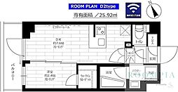 ステージファースト経堂アジールコート 1DKの間取図画像