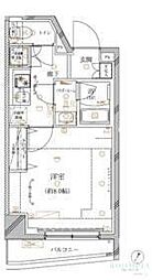 クレイシア板橋志村 1Kの間取図画像