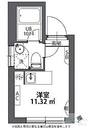 WithCKamata ワンルームの間取図画像