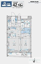 メインステージ高円寺 1LDKの間取図画像