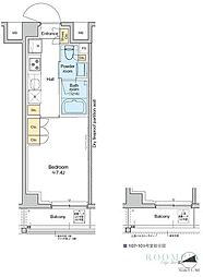 RESIDENCEKLENJI 1Kの間取図画像