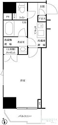 ルーブル新宿原町 1Kの間取図画像