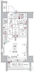 ラグディア北新宿 1Kの間取図画像