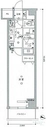 スカイコート板橋五番館 1Kの間取図画像