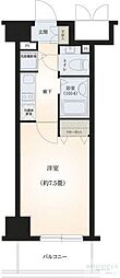 メインステージ五反田駅前 1Kの間取図画像