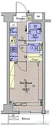ブライズ新宿中井 1Kの間取図画像