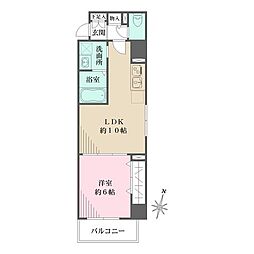 フレアF 1LDKの間取図画像