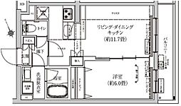 アイルグランデ押上ノースドゥーエ 1LDKの間取図画像