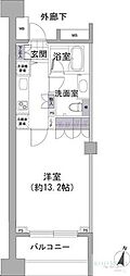 アビティ目黒 1Kの間取図画像