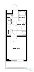 TheFusion中村橋 1Kの間取図画像