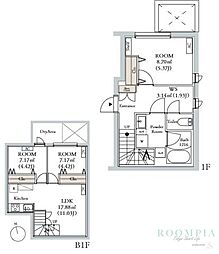 BLANCCOURT三軒茶屋 3LDKの間取図画像