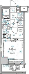 グランシアタワー亀戸 ワンルームの間取図画像