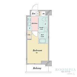 RJRリクロス高砂 1Kの間取図画像