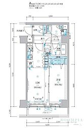 メインステージ浮間舟渡 1LDKの間取図画像