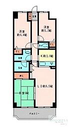 ドエル瀬田 3LDKの間取図画像