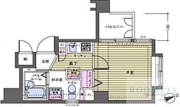フェニックス新宿若松町 1Kの間取図画像