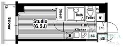 ガーラ新宿下落合 1Kの間取図画像