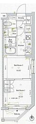 アークマーク中野坂上 2Kの間取図画像
