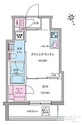 クレヴィアリグゼ世田谷松陰神社前 1DKの間取図画像