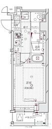 REGALIZ清澄白河ブロッサム 1Kの間取図画像