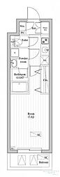 オーパスレジデンス武蔵小山 1Kの間取図画像