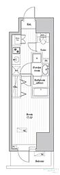 オーパスレジデンス武蔵小山 1Kの間取図画像