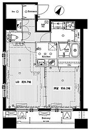 ARTESSIMOFONTE 1LDKの間取図画像