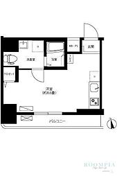 Reno新宿若松町 ワンルームの間取図画像