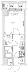 ジェノヴィア亀戸 1Kの間取図画像