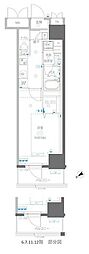 アルファレジデンシア南千住 1Kの間取図画像