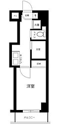 スカイコートヌーベル神田 1Kの間取図画像