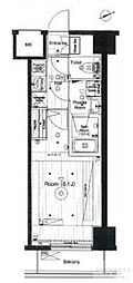 ベルグレードSKDUE 1Kの間取図画像