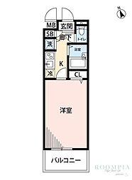 グランド・ガーラ練馬 1Kの間取図画像