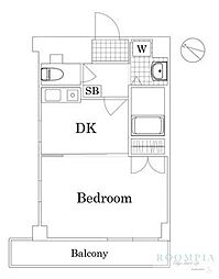 ガラ・シティ高井戸 1DKの間取図画像