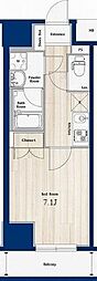 N-stage亀戸 1Kの間取図画像