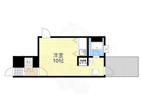 グラントォータス ｜大阪府吹田市垂水町３丁目(賃貸マンション1R・6階・34.43㎡)の写真 その2