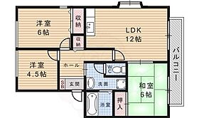 ボヌールA棟B棟  ｜ 大阪府箕面市新稲６丁目3番2号（賃貸アパート3LDK・2階・65.46㎡） その2