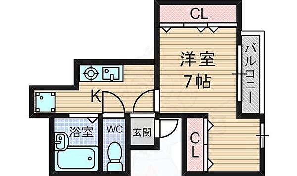 エミール千里山 301｜大阪府吹田市千里山西４丁目(賃貸マンション1K・3階・26.73㎡)の写真 その2