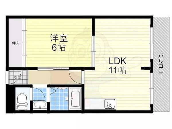 パラシオン西町 ｜大阪府豊中市服部西町３丁目(賃貸マンション1LDK・1階・35.72㎡)の写真 その2