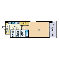 レシェンテ・ヴィラ東福岡 1Kの間取図画像