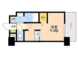 エンクレスト博多駅南BASE ワンルームの間取図画像