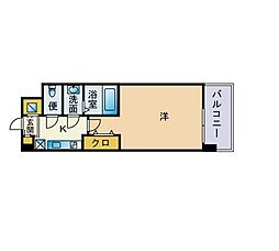 レシェンテ・ヴィラ東福岡 1Kの間取図画像