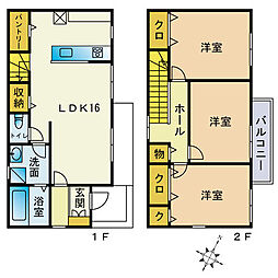 ヴィラ・エテルナ 3LDKの間取図画像