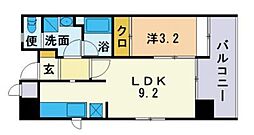 博多御笠川レジデンス 1LDKの間取図画像