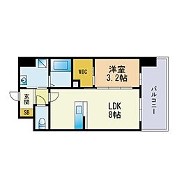 Y・MFLAT 1LDKの間取図画像